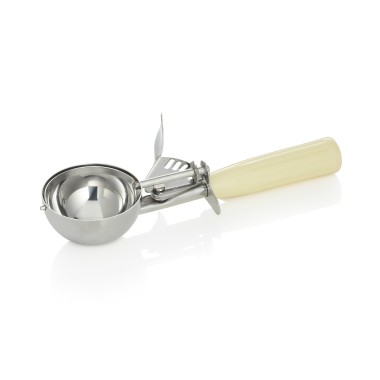 Portionneuse, 22 cm, Ø 6,5 cm, poignée crème, acier inoxydable chrome nickel 18/8, polypropylène - Was Germany