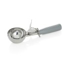 Portioneuse, 23 cm, Ø 7 cm, poignée grise, acier chrome nickel 18/8, polypropylène - Was Germany