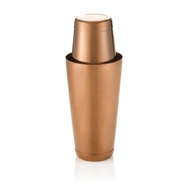 Shaker Tin Tin, 0,4/0,75 l, Ø 8,5/9,5 cm, bronze, acier chrome-nickel, revêtement PVD - Was Germany