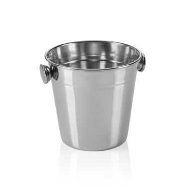 Mini seau à glace, Ø 11 cm, hauteur 11 cm, 0,5 ltr, acier inox chrome - Was Germany