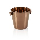 Mini seau à glace, Ø 11 cm, hauteur 11 cm, 0,5 l, PVD bronze, acier inoxydable chrome nickel - Was Germany