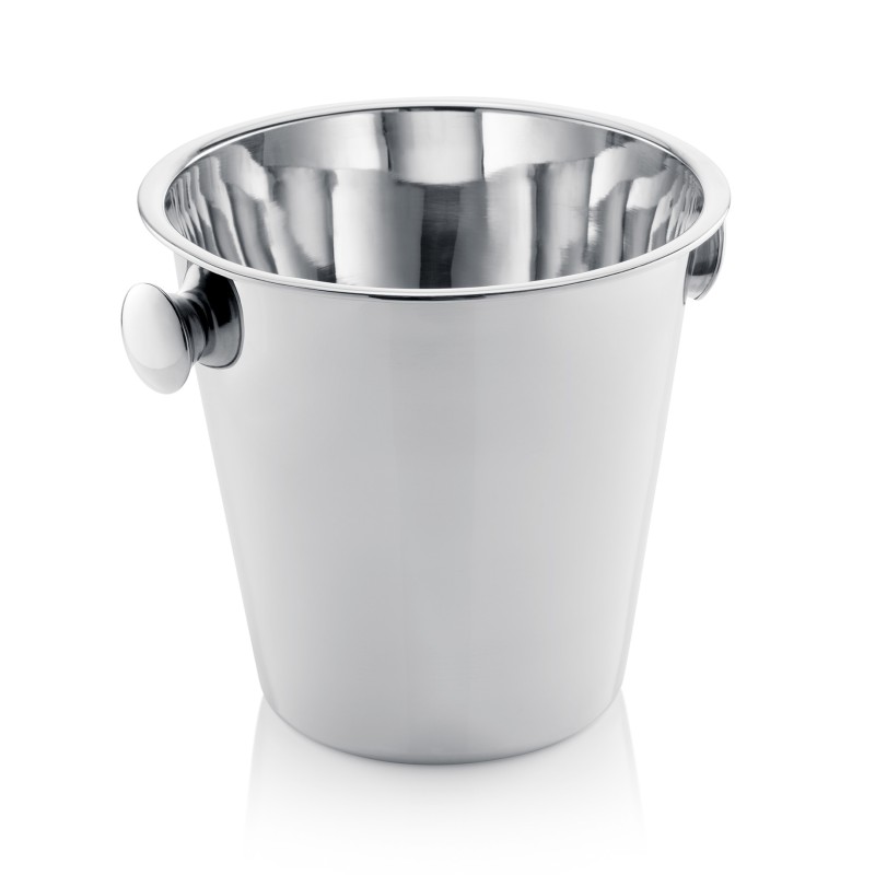 Seau à vin/champagne, Ø 21,5 cm, hauteur 20 cm, acier inoxydable chromé 18/10 - Was Germany