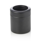 Bac à restes de table, 700 ml, Ø 10 cm, noir en peinture époxy, acier chromé nickel 18/10 - Was Germany