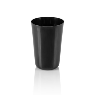 Lot tasses, 0,3 l, Ø 7,5 cm, hauteur 11,5 cm, noir, Lot 4 , en acier chrome-nickel, revêtement PVD - Was Germany