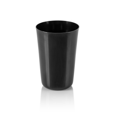 Lot tasses, 0,4 l, Ø 8 cm, hauteur 11,5 cm, noir, Lot 4 , acier inoxydable chromé nickelé, revêtement PVD - Was Germany