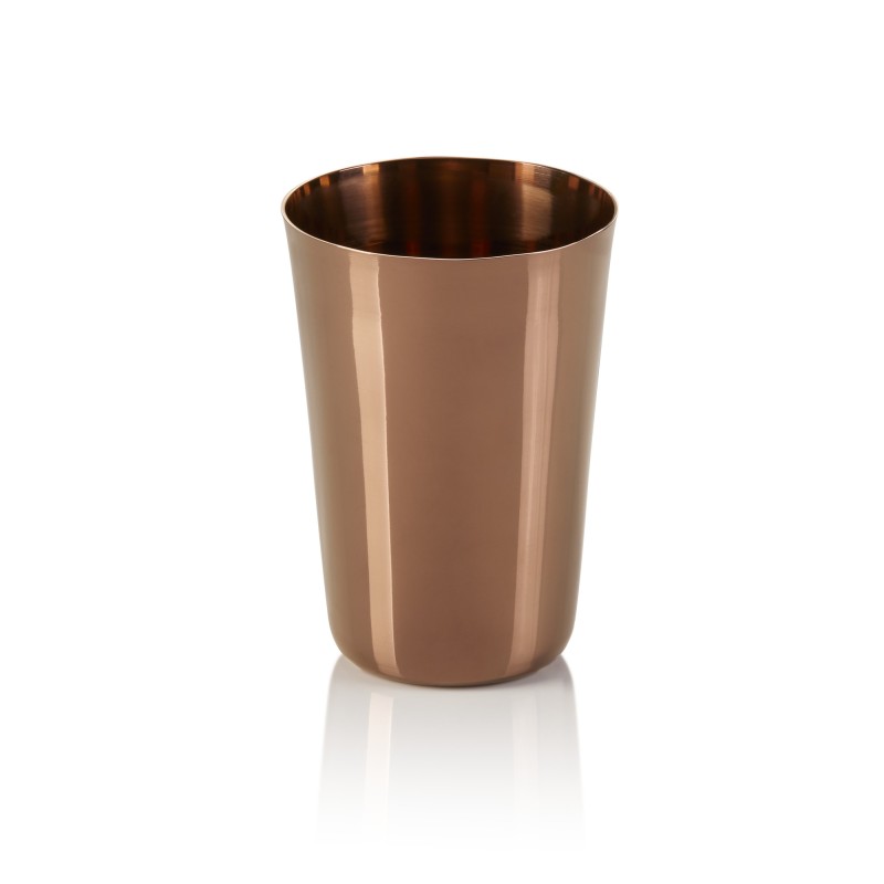 Lot tasses, 0,4 l, Ø 8 cm, hauteur 11,5 cm, bronze, Lot 4 pcs, acier inoxydable chromé, revêtu PVD - Was Germany