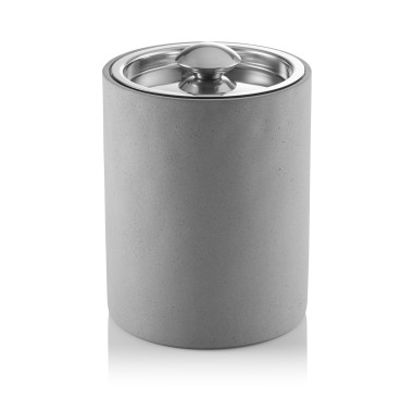 Seau à glace, Ø 15 cm, hauteur 20 cm, béton, double paroi, acier inoxydable chrome nickel 18/10 - Was Germany