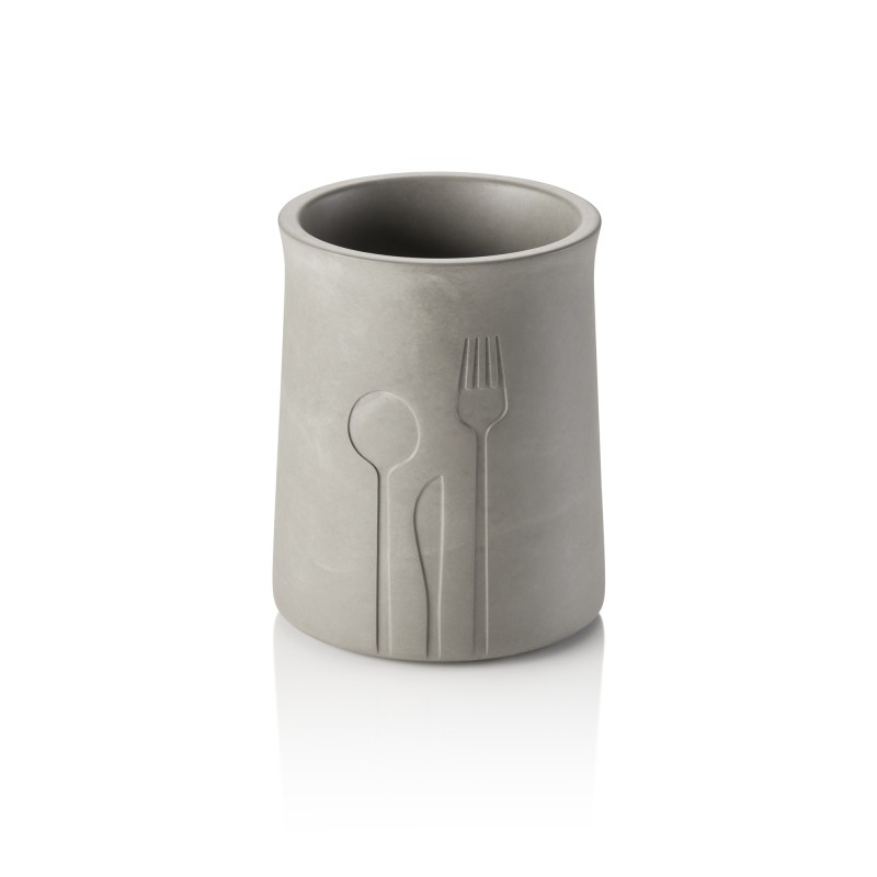 Range-couverts Mare, Ø 11 cm, hauteur 14,5 cm, béton, Éthylène-vinyle acétate - Was Germany