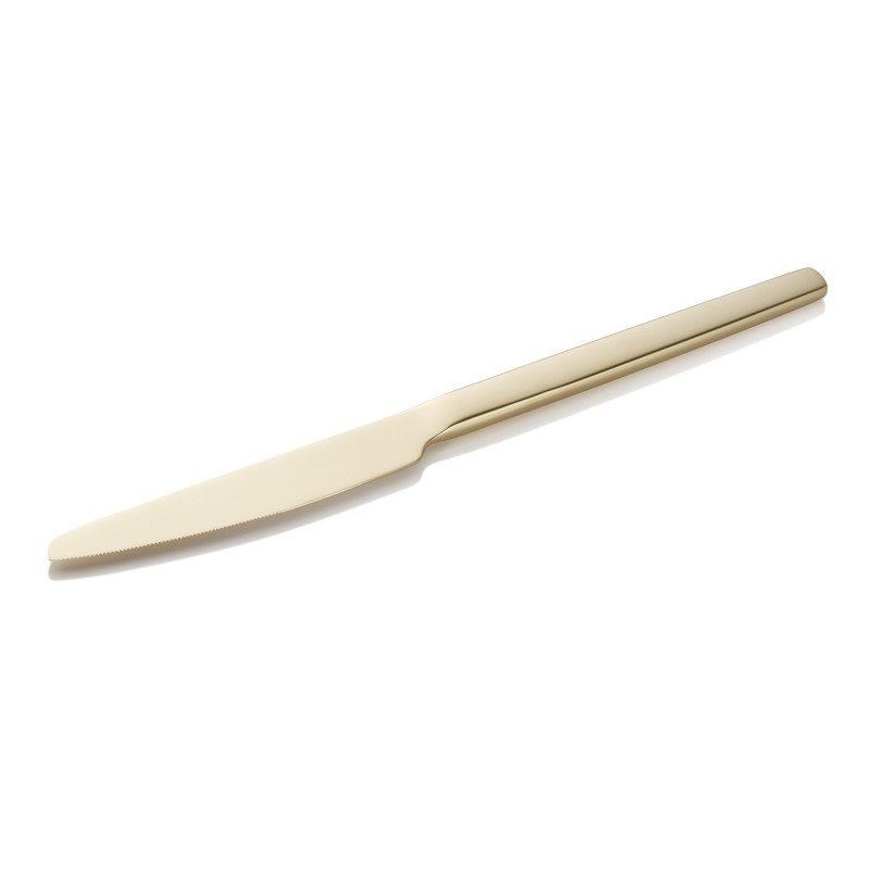 Couteau de menu ALEX CHAMPAGNE, avec revêtement PVD mat champagne, 23 cm, Lot 12 , acier chromé 13/0 - Was Germany