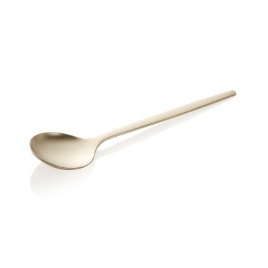 Cuillère à soupe ALEX CHAMPAGNE, avec champagne, revêtement PVD mat, 18 cm, Lot 12 pcs, acier chrome-nickel 18/10 - Was Germany
