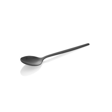 Cuillère à café ALEX NOIR, avec revêtement PVD mat noir, 13,5 cm, Lot 12 , acier chrome-nickel 18/10 - Was Germany