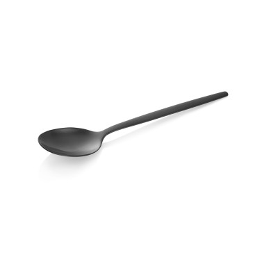 Cuillère à dessert ALEX NOIR, avec revêtement PVD noir mat, 16 cm, Lot 12 , en acier inoxydable chrome-nickel - Was Germany