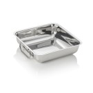 Rôtissoire/plateau, 25 x 25 x 7 cm, en acier inox chrome nickel - Was Germany