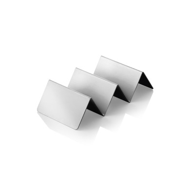 Présentoir à snacks avec 2 étagères, 21 x 10 x 5 cm, en acier inoxydable - Was Germany