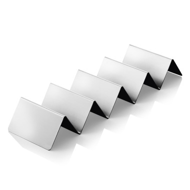 Présentoir à snacks avec 4 étagères, 35 x 10 x 5 cm, en acier inoxydable - Was Germany