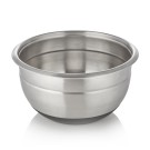 Bol mélangeur avec base antidérapante, Ø 24 cm, 5 l, avec graduation, en acier inoxydable chromé - Was Germany