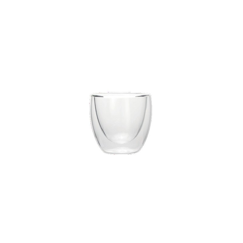 Set à espresso CURVÉ, 80 ml, Ø 6 cm, Lot 2 , verre borosilicate - Was Germany