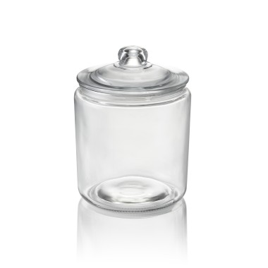 Bocal de stockage en verre, 4 L, Ø 19 cm, hauteur 25 cm, polyéthylène - Was Germany