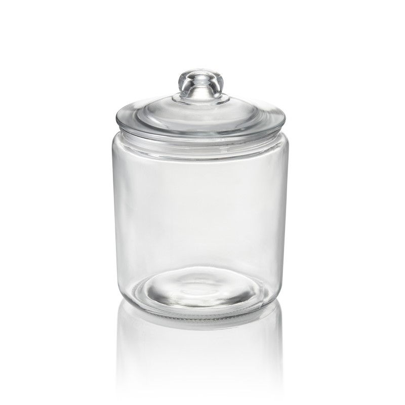 Bocal de stockage en verre, 4 L, Ø 19 cm, hauteur 25 cm, polyéthylène - Was Germany
