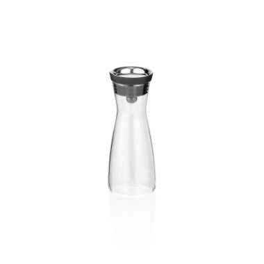 Carafe, 0,8 l, Ø 6,5 cm, verre borosilicate, acier inoxydable, silicone - Was Germany