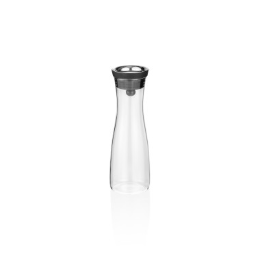 Carafe, 1,2 l, Ø 7,5 cm, verre borosilicate, acier inoxydable, silicone - Was Germany
