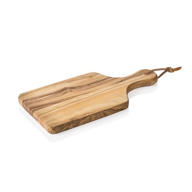 Planche de service avec poignée en bois d'olive PUR, 24 x 11 cm - Was Germany