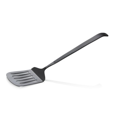 Spatule KITCHEN TOOL 1887, 33 cm, perforée, PVD noir, acier au chrome-nickel - Was Germany