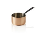 Mini cocotte à servir MINI en cuivre 3PLY avec poignée noire, Ø 10 cm, 460 ml, cuivre/aluminium - Was Germany
