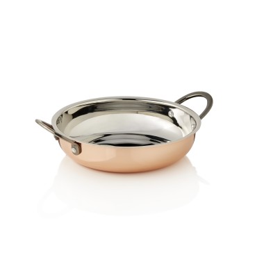 Poêle à servir acier & STYLE RUBY, Ø 18 cm, 750 ml, cuivre, laiton, acier inoxydable - Was Germany