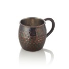 Set Moscow Mule, 0,45 l, Ø 8,5 cm, hauteur 10 cm, antique, martelé, Lot 2 pcs, acier inox chrome-nickel - Was Germany