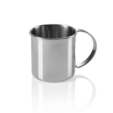 Ensemble Moscow Mule, 0,45 l, Ø 9 cm, hauteur 9 cm, Lot 2 pcs, acier inoxydable chromé - Was Germany