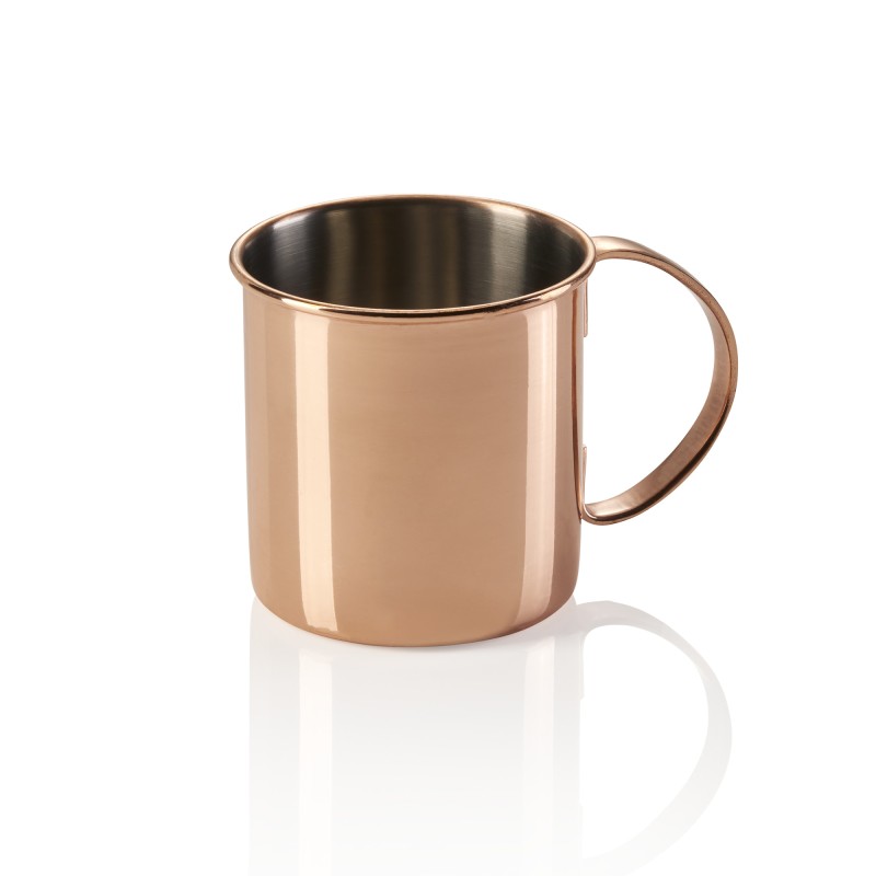 Set Moscow Mule, 0,45 l, Ø 9 cm, hauteur 9 cm, bronze, Lot 2 , acier inoxydable chromé, revêtu PVD - Was Germany