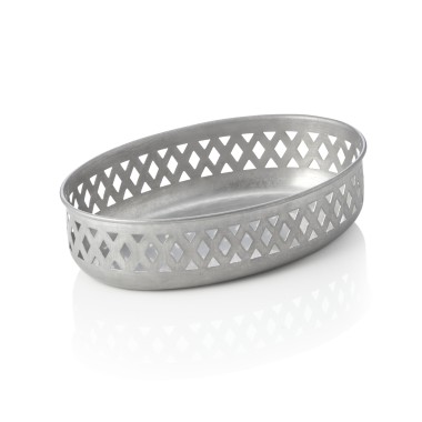 Bol à pain en acier & STYLE VINTAGE, 22 x 15 x 5,5 cm, acier chrome nickel - Was Germany