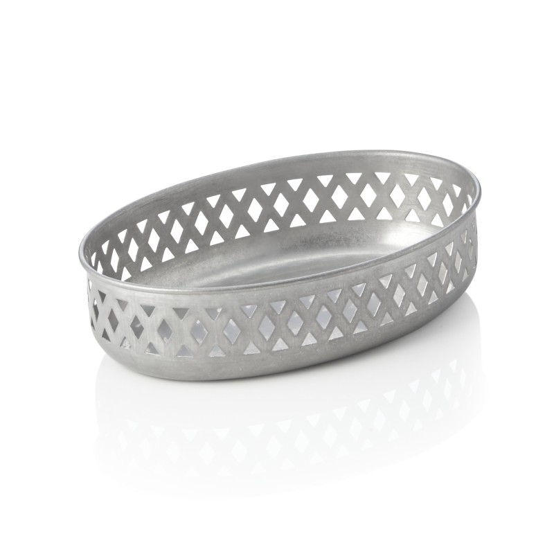 Bol à pain en acier & STYLE VINTAGE, 22 x 15 x 5,5 cm, acier chrome nickel - Was Germany
