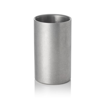 Rafraîchisseur de bouteille, Ø 12 cm, hauteur 19 cm, vintage, double paroi, acier chrome-nickel, revêtement PVD - Was Germany