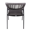 Chaise Vally - anthracite- lot de 8 - Sinotec