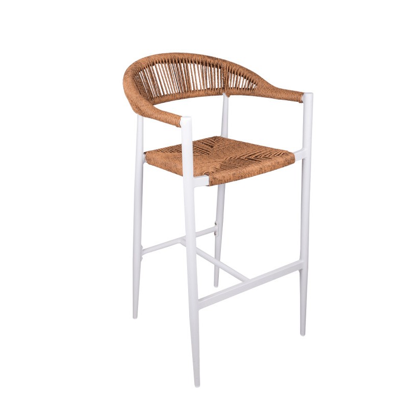 Fauteuil de bar Roppy - marron- lot de 6 - Sinotec