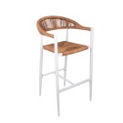 Fauteuil de bar Roppy - marron- lot de 6 - Sinotec