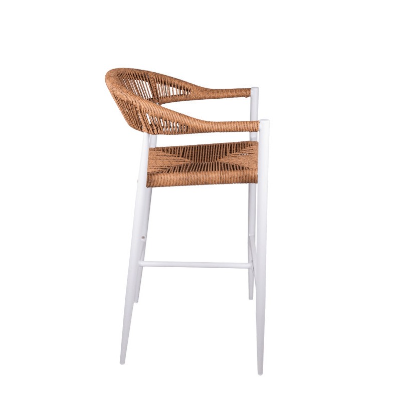 Fauteuil de bar Roppy - marron- lot de 6 - Sinotec