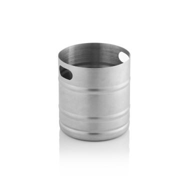 Récipient à couverts Barrel acier & Style, Ø 12 cm, hauteur 13 cm, acier inox chrome-nickel - Was Germany