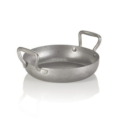 Poêle à servir en acier & STYLE HERITAGE, Ø 22 cm, 1 ltr, hauteur 5 cm, acier inoxydable chrome-nickel 18/8 - Was Germany