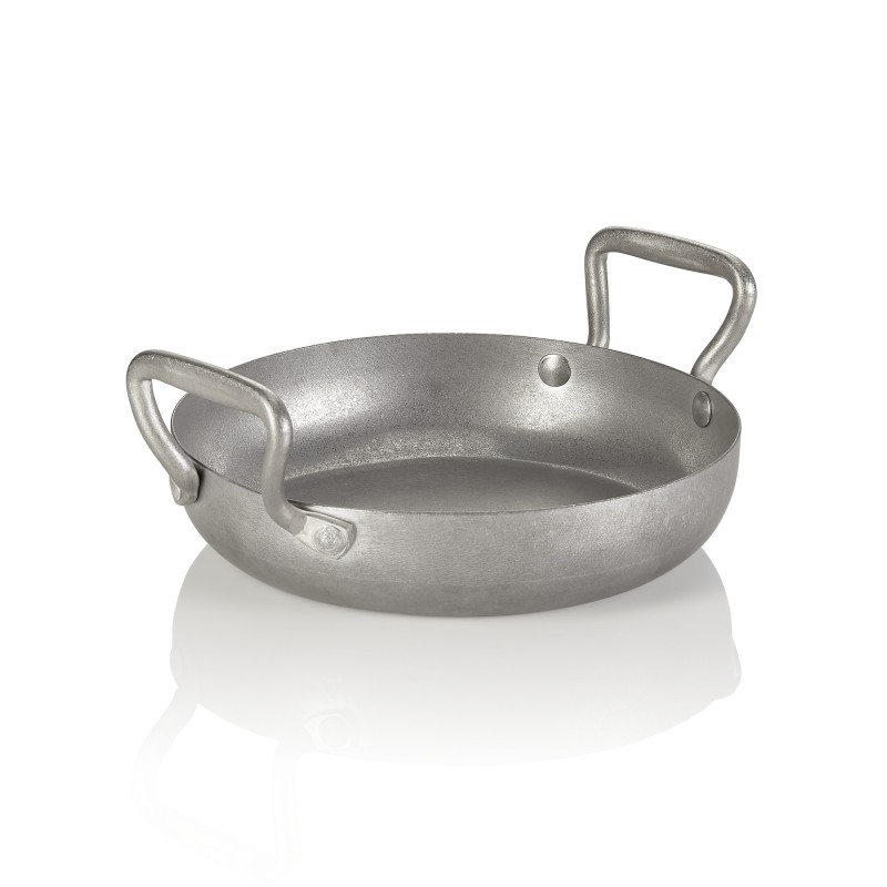 Poêle à servir en acier & STYLE HERITAGE, Ø 22 cm, 1 ltr, hauteur 5 cm, acier inoxydable chrome-nickel 18/8 - Was Germany