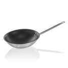Wok COOKWARE 21, revêtement antiadhésif, base ronde, Ø 38 cm, acier inoxydable 18/10 - Was Germany