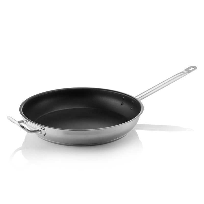 Poêle CHEFPROOF avec revêtement antiadhésif, Ø 36 cm, acier chromé nickel 18/10 - Was Germany