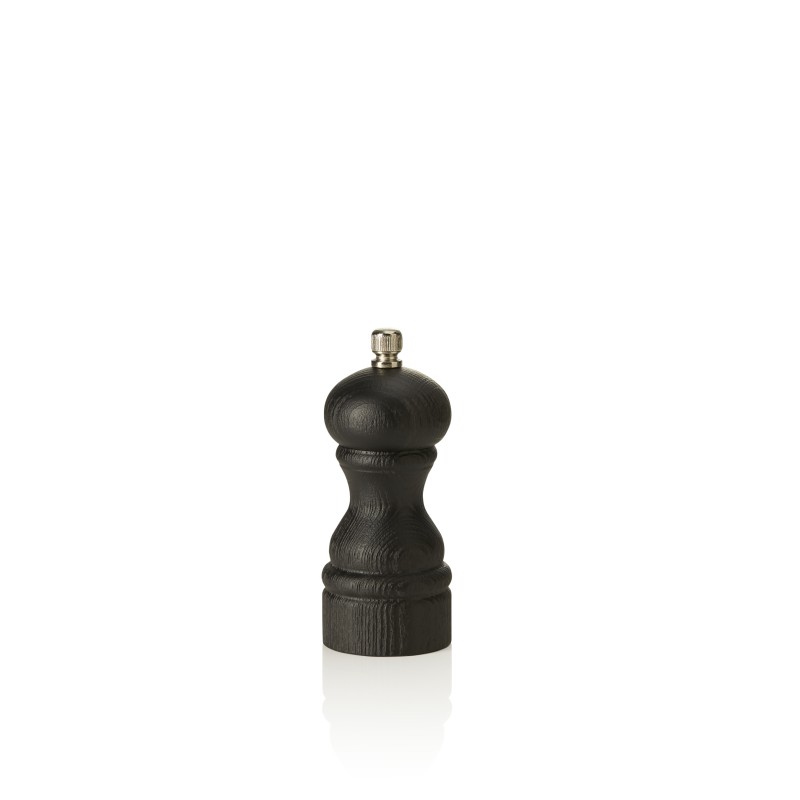 Moulin à sel Timber avec broyeur en acier inoxydable, hauteur 14 cm, bois - Was Germany