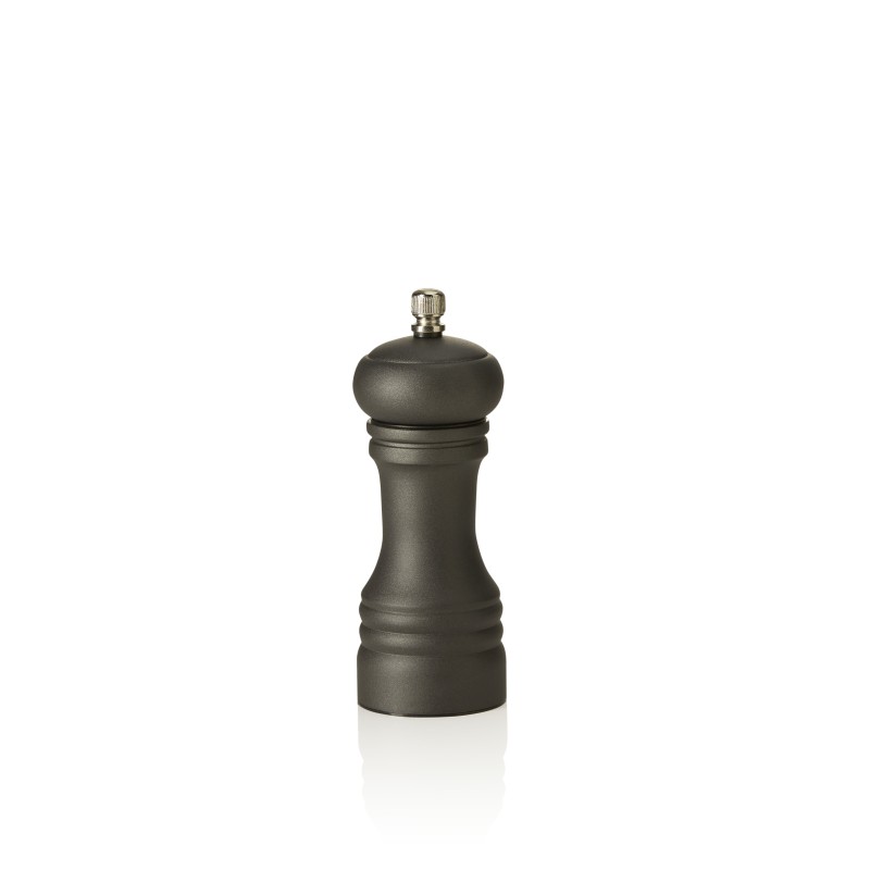 Moulin à sel en métal avec broyeur en inox, hauteur 15 cm, inox - Was Germany