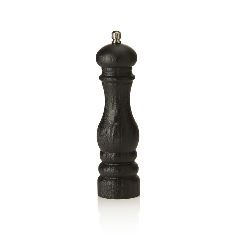 Moulin à poivre en bois avec broyeur en acier au carbone, hauteur 22 cm - Was Germany
