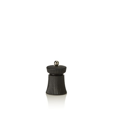 Moulin à poivre avec broyeur en acier au carbone IRON CRUSH, hauteur 9,5 cm, noir, fonte - Was Germany
