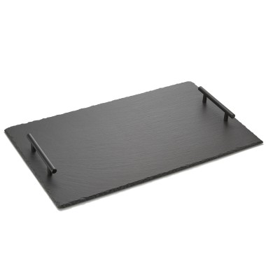 GN Assiette en ardoise naturelle avec poignées 1/1 LIGNE ARDOISE, ardoise naturelle - Was Germany