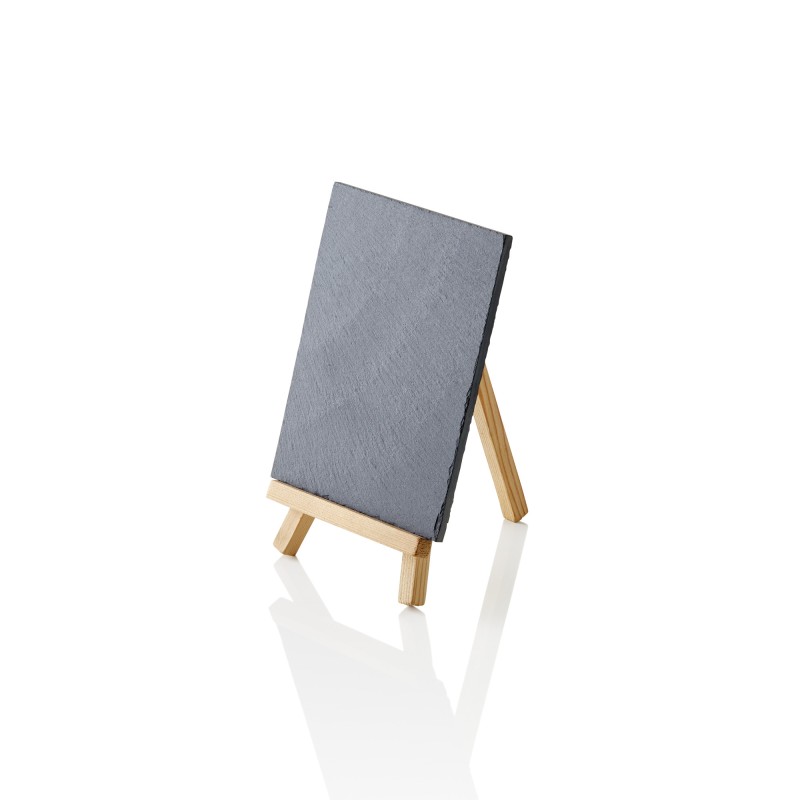 Ardoise naturelle SLATE LINE, 12,5 x 10 cm, ardoise naturelle, bois - Was Germany
